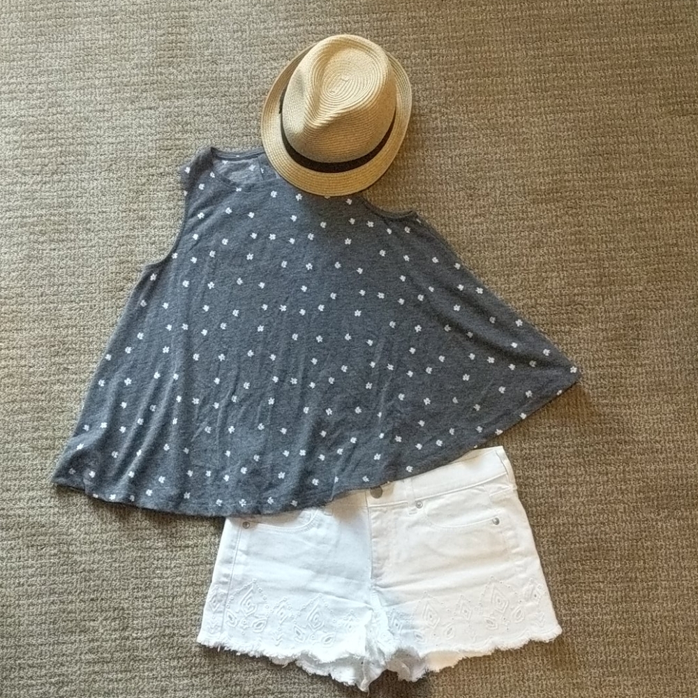 LOFT A-line Floral Top